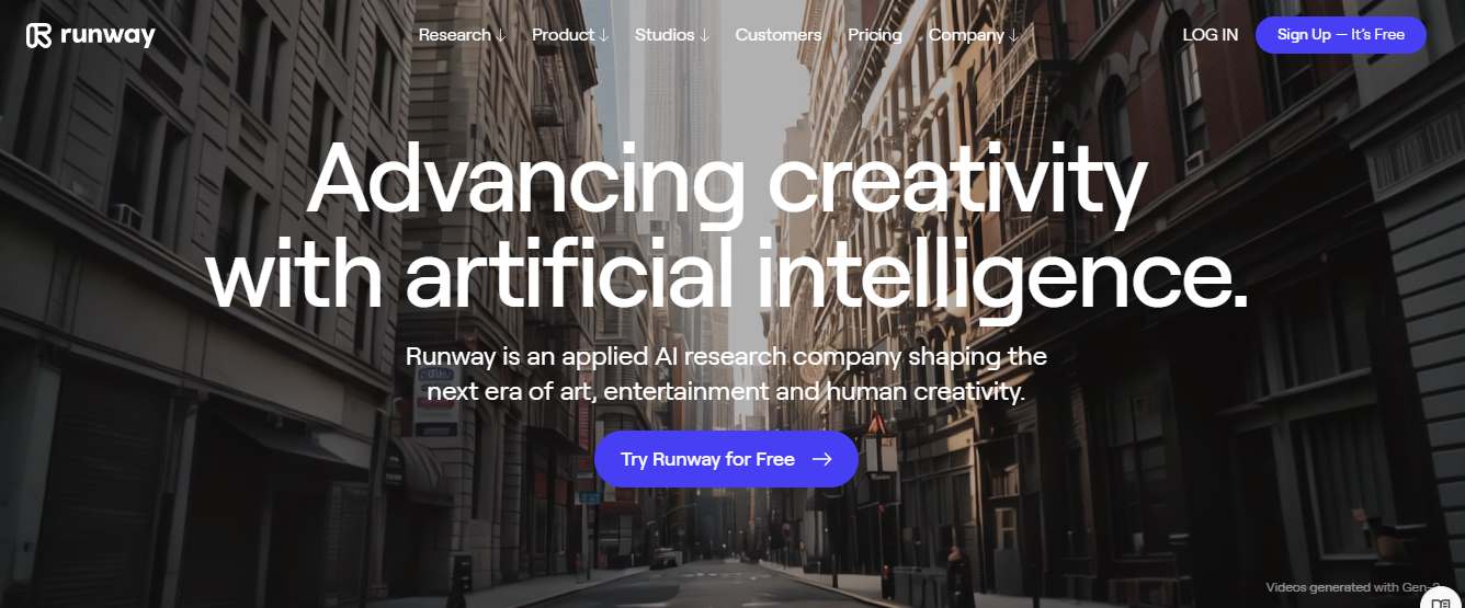 Runway - AI Video and Image Editor for Creativity